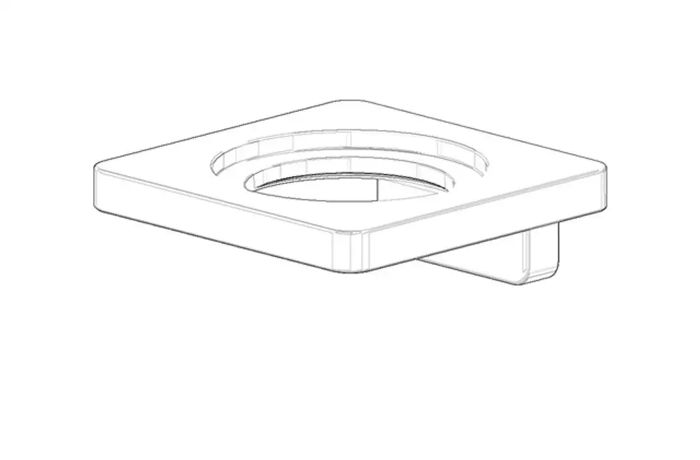 DORNBRACHT Halter für Glashalter ERSATZTEILE 081795507 100 x 36 x 100 mm Chrom, 081795507-00 Galeriebild 1